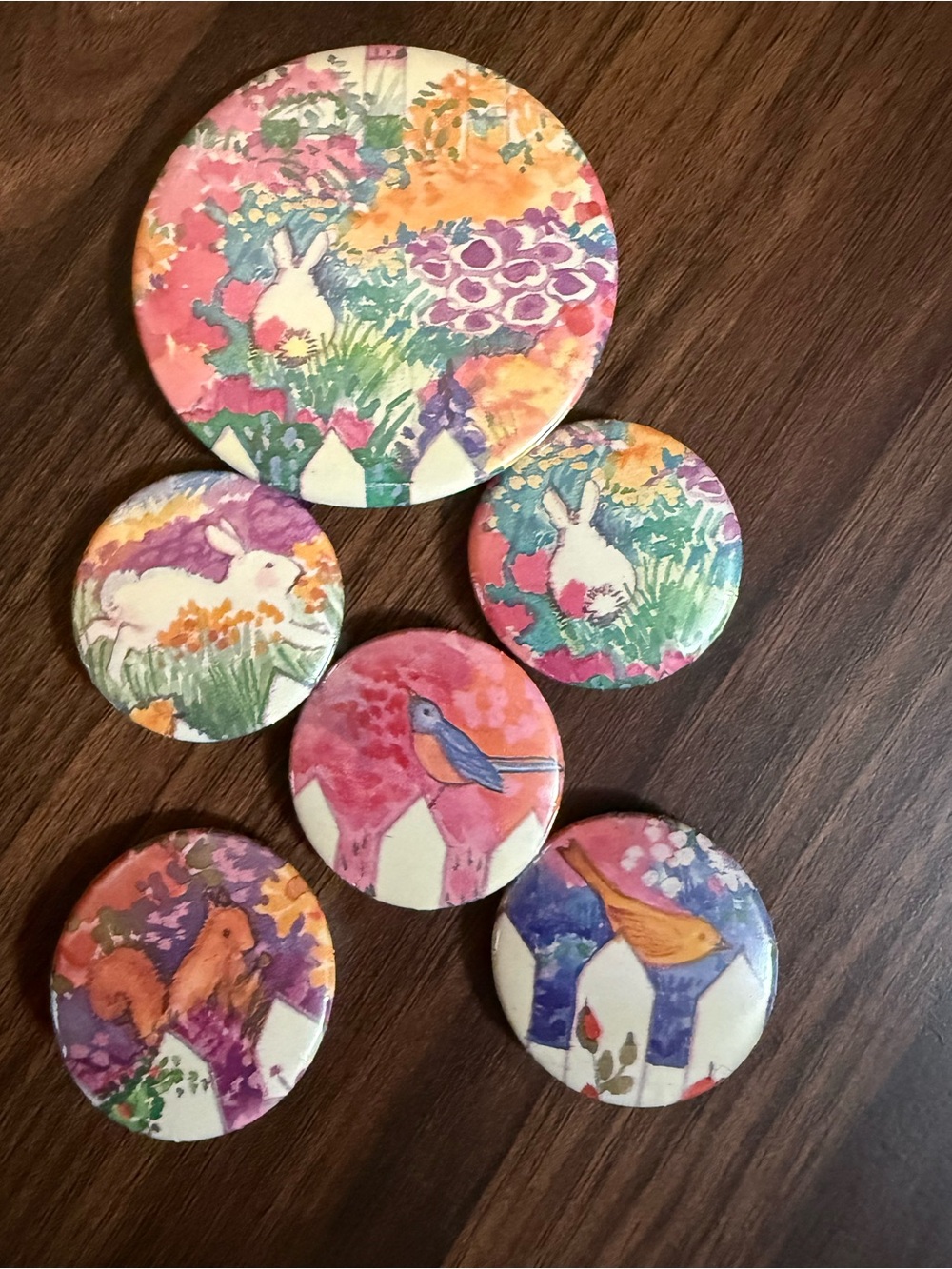 Garden Animal Decorative Buttons- Multicolor